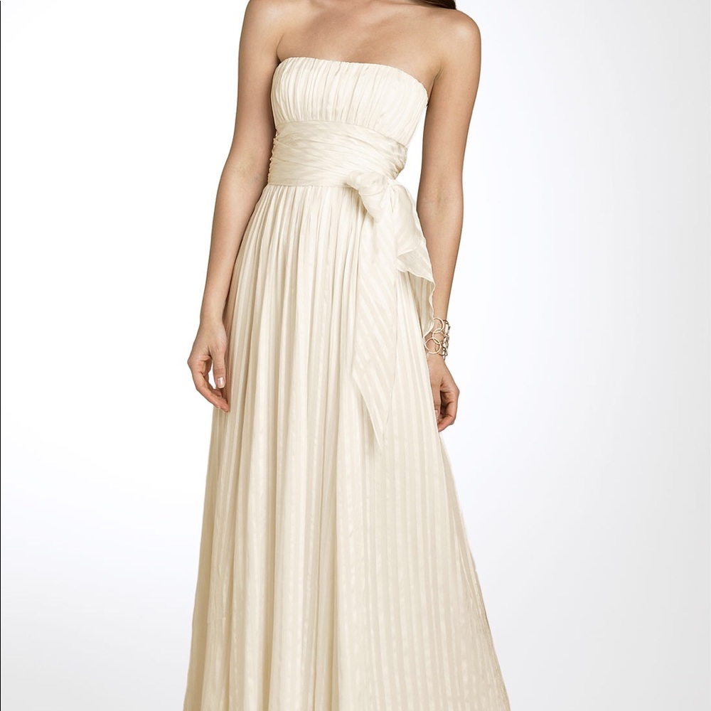 BCBG MaxAzria strapless gown